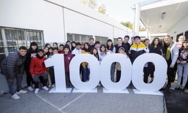 Kicillof inauguró el aula número 1.000 desde el inicio de la gestión