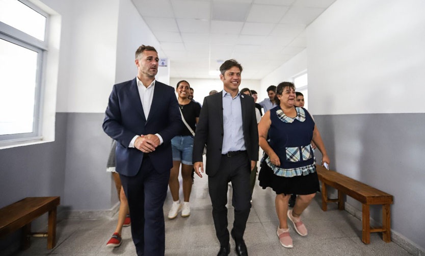 Achával y Kicillof inauguraron un nuevo edificio para una escuela secundaria