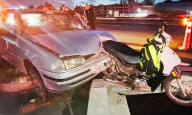 Un herido al chocar un auto y una motocicleta en la Panamericana ramal Pilar