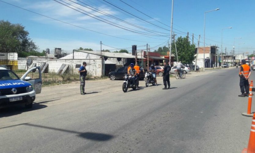 La Policía desplegó un fuerte operativo anti “motochorros”
