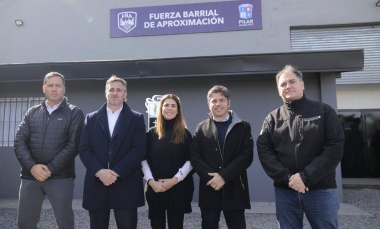 Achával y Kicillof inauguraron una base de la Fuerza Barrial de Aproximación en Pilar