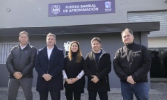 Achával y Kicillof inauguraron una base de la Fuerza Barrial de Aproximación en Pilar