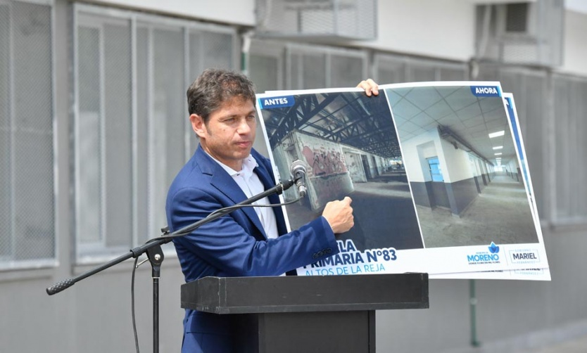 Kicillof inauguró la escuela 210 de su gestión: "Vamos a seguir invirtiendo en educación"