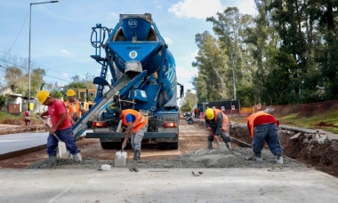 El Municipio avanza con la obra de transformación del ingreso a Manzanares
