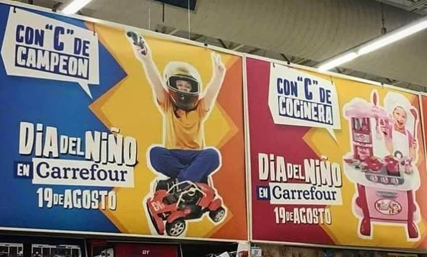 Día del Niño: Carrefour tuvo que retirar una campaña publicitaria machista