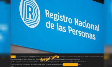 Hackearon archivos de la base de datos del Renaper