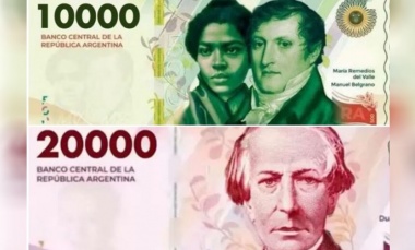 Cuándo empiezan a circular los billetes de $10.000 y $20.000