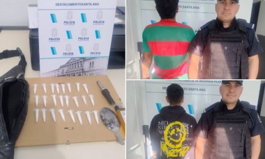 Dos detenidos por circular en moto con más de 20 dosis de cocaína