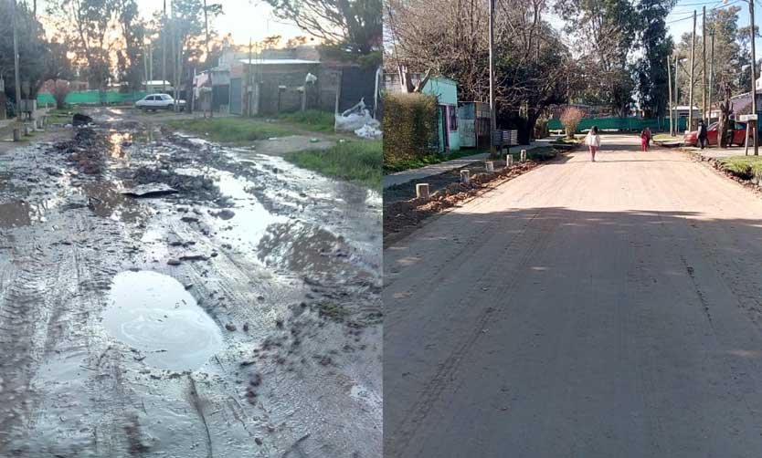 El gobierno sale a mostrar mejoras en calles de varias localidades