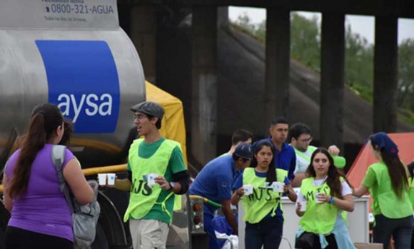 Peregrinación a Luján: AySA difundió el mapa con los puestos de hidratación