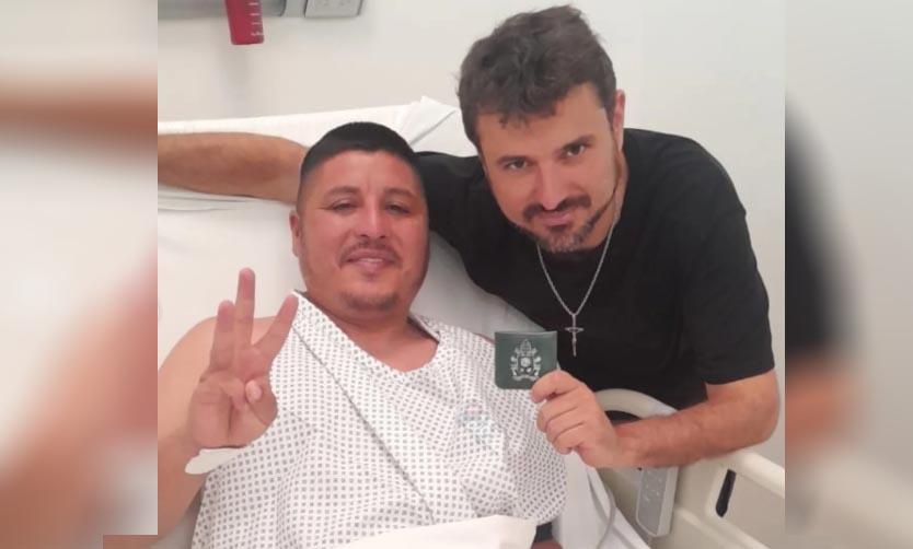 Concejal pilarense se recupera tras sufrir un infarto: fue visitado por Juan Grabois