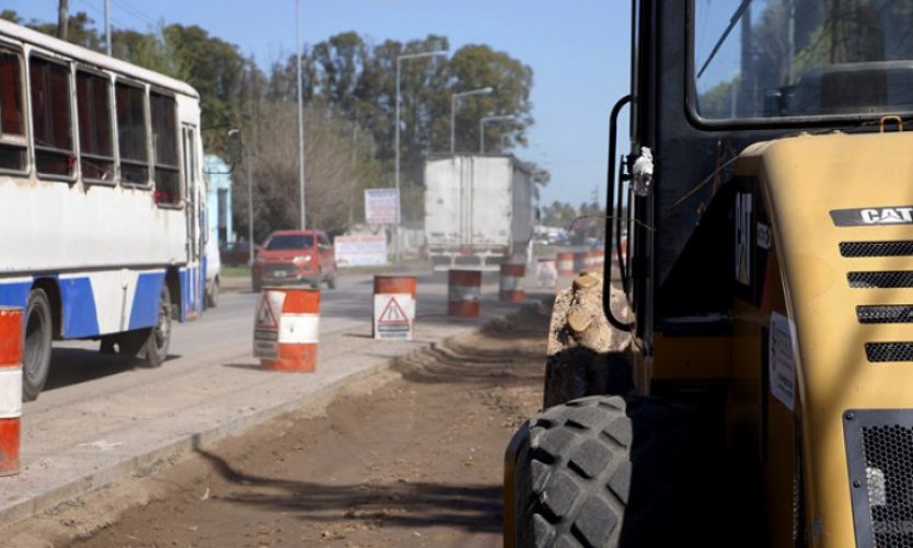 Obras en la ruta 25: Comerciantes piden que se mejore la iluminación