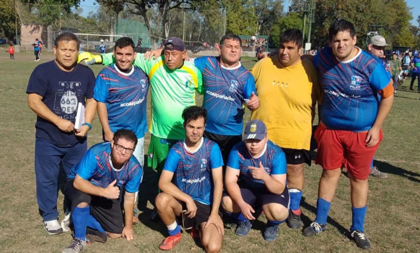 Pilar dijo presente en el arranque de la Liga Inclusiva de Fútbol