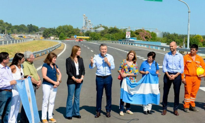 El Presidente Macri inauguró el primer tramo de la Autopista Pilar - Pergamino