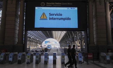 Trenes: tras la fuerte adhesión al paro, el Gobierno analiza sanciones para el gremio