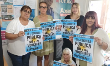 Pilar se sumó al "afichazo" en defensa de la educación pública