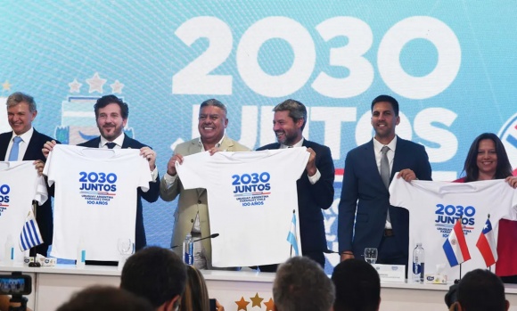 La Conmebol confirmó que Argentina, Uruguay y Paraguay inaugurarán el Mundial 2030