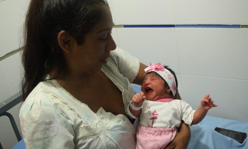 Amparo, la primera bebé pilarense del 2019
