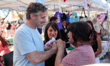 Achával acompañó a los vecinos de Lagomarsino en sus Fiestas Patronales