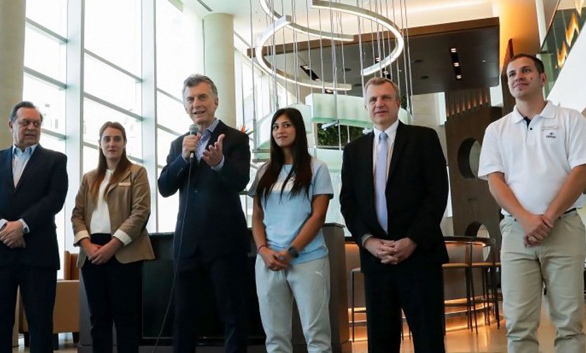 Macri inauguró en Pilar Diagnóstico Maipú y el Hotel Hilton