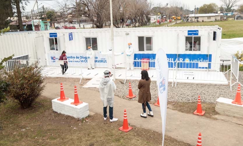 Inauguraron un nuevo Centro de Testeo rápido COVID-19 en la localidad de Derqui