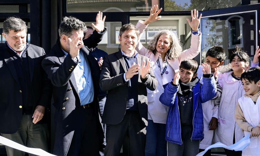 Kicillof inauguró una nueva escuela: "Tenemos la obligación de sostener la educación pública"